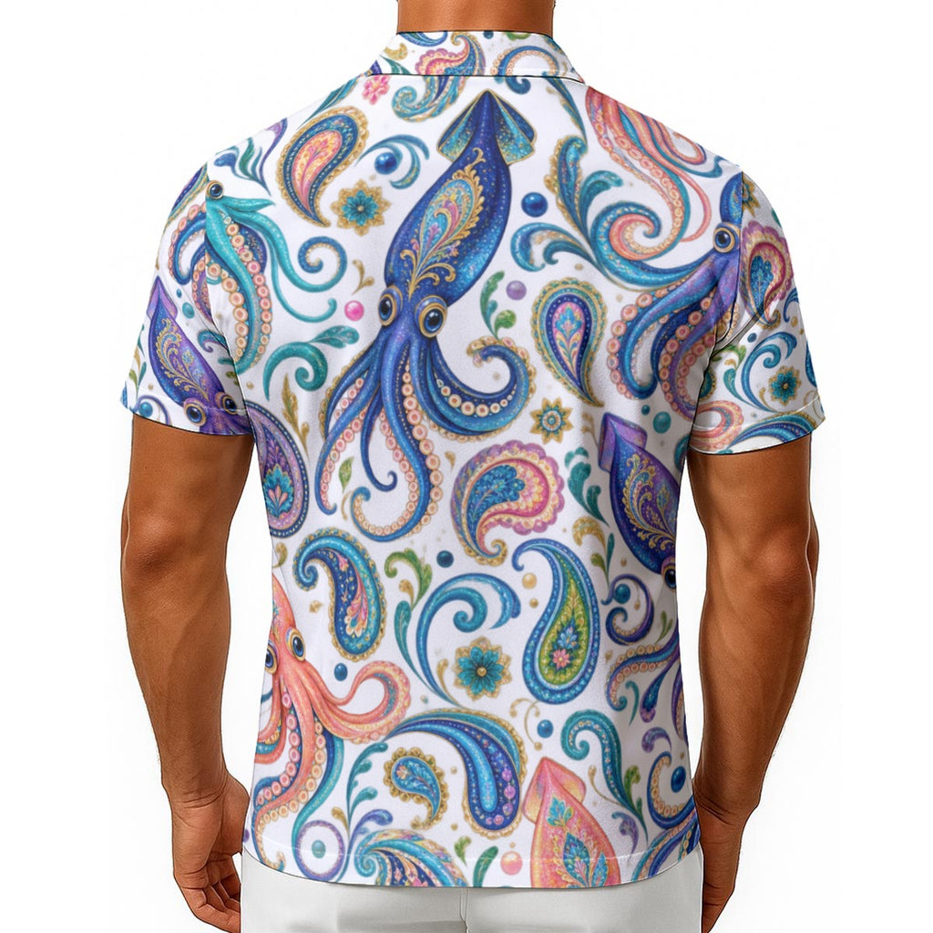 Octopus Paisley Hawaiian Shirt — "Eight Arms, One Vibe"